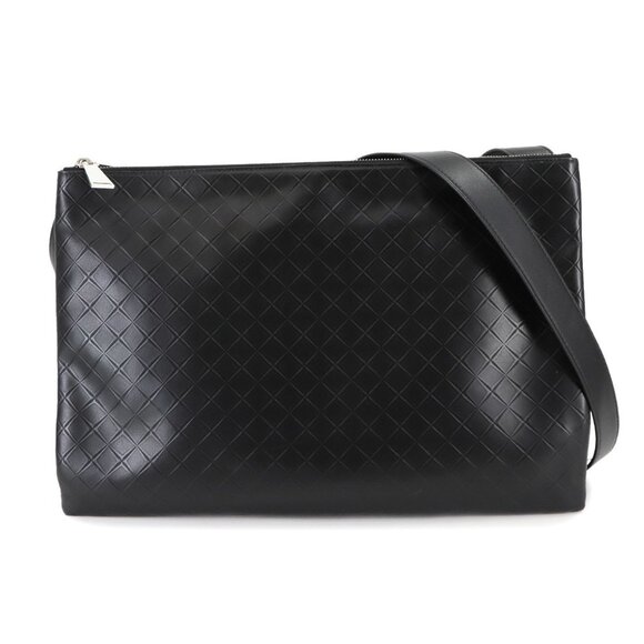 BOTTEGA VENETA Black Leather Shoulder Bag - Picture 1 of 10